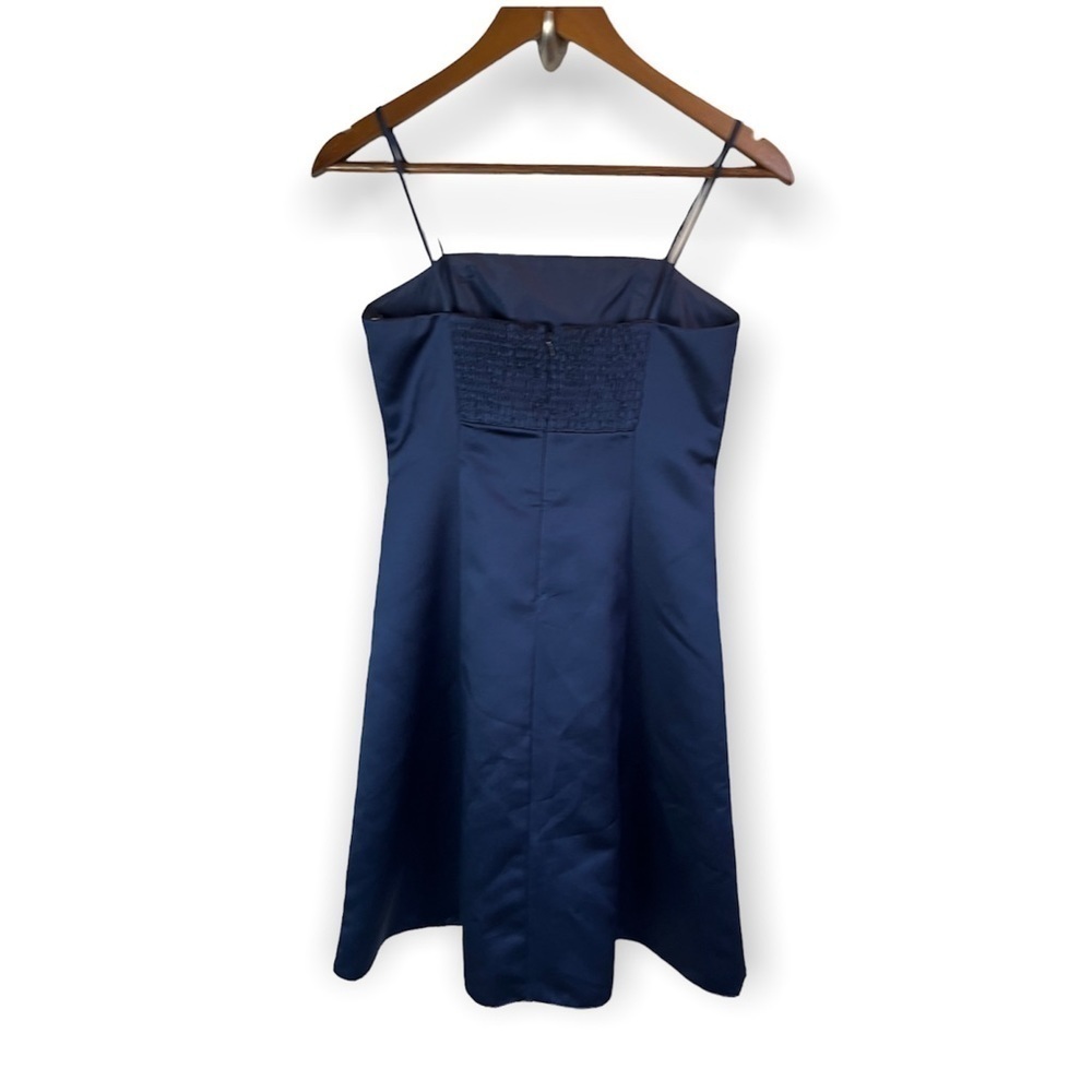 David’s Bridal Satin Spaghetti Strap Dress 14 - Picture 2 of 3